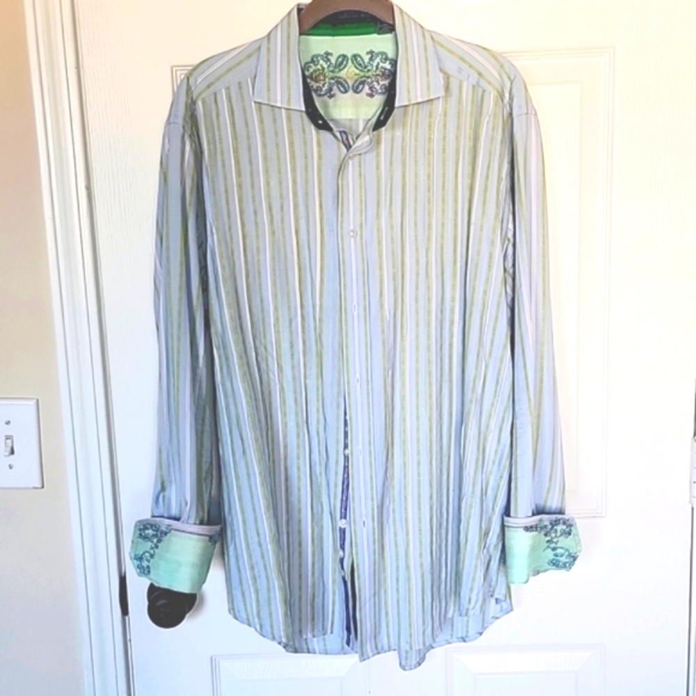 Robert Graham long sleeves men's shirt